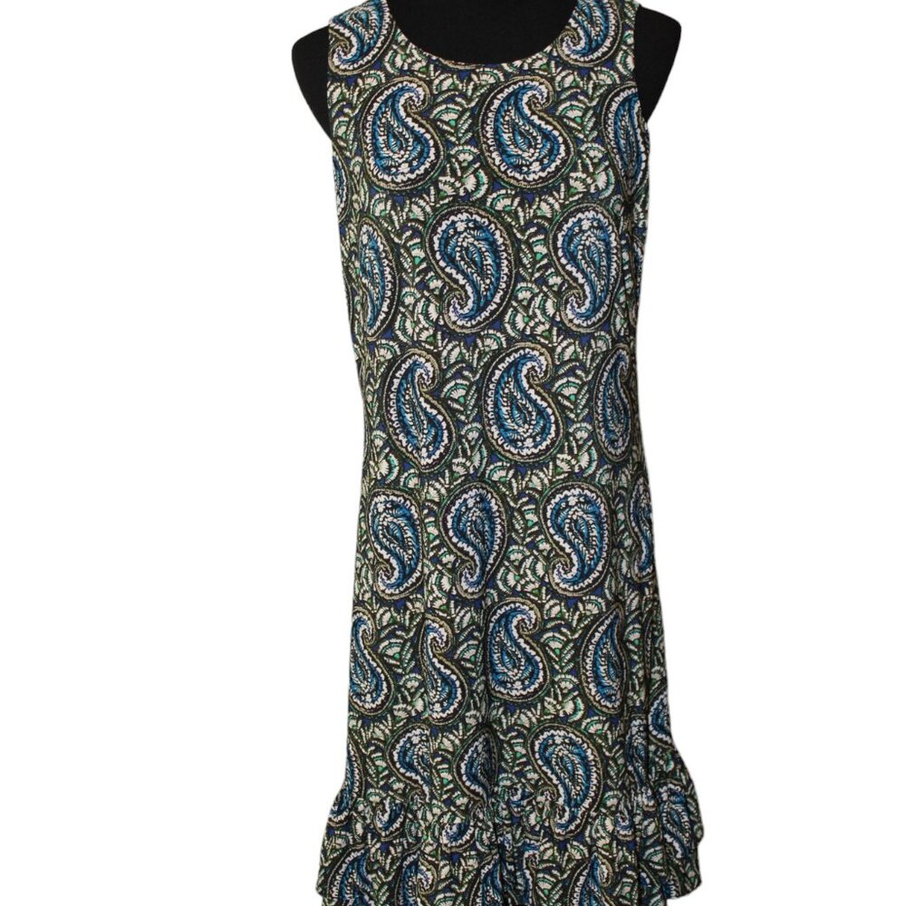 SALE Tommy Hilfiger Dress Paisley Sleeveless Mermaid Ruffle Sundress 8 NWOT'S